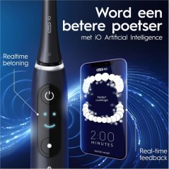 "Oral-B iO Series 8n DUO Electric Toothbrush - Black/Purple | Ultimate Clean & Smart Technology"